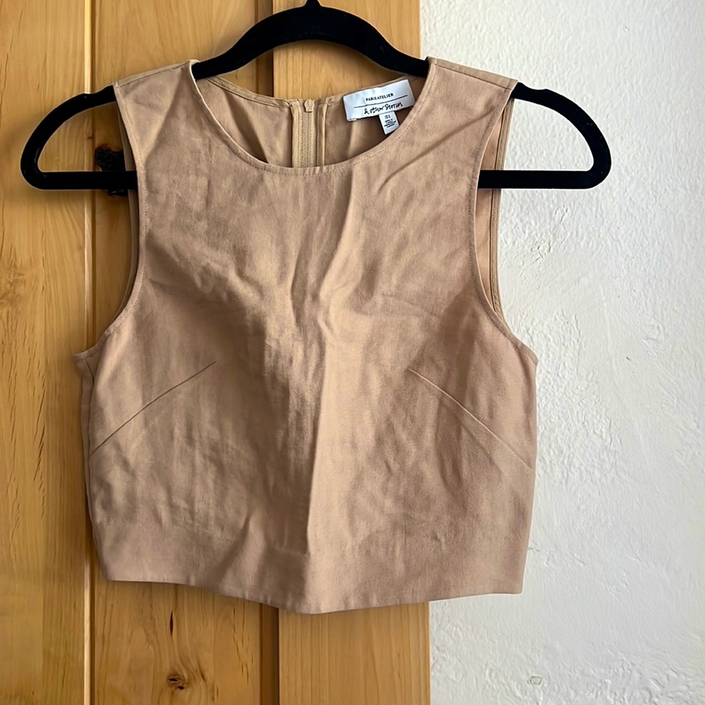 & Other Stories Zip Back Crop Top